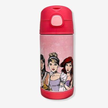 Imagem de Garrafa Térmica Infantil Click Canudo 300ml Princesas - Disney