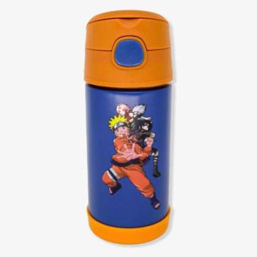 Imagem de Garrafa Térmica Infantil Click Canudo 300ml Naruto Uzumaki