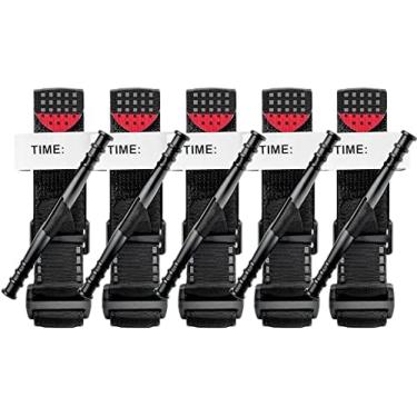 Imagem de Torniquete, torniquete de emergência ao ar livre, operação com uma mão, suprimentos de primeiros socorros, emergências graves, 20 peças, 75 cm, 5 peças, 65 cm