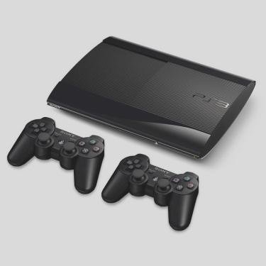 Imagem de Sony Playstation 3 Super Slim 250gb 2 Controles Cor Charcoal Black