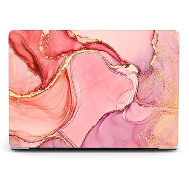 Imagem de Berkin Arts Compatível com MacBook Pro 13 polegadas, 2022, 2021, 2020-2016 versão A1706/A1989/A2159 com capa de teclado e protetor de tela Cloisonnism Pink Gold Volor Scheme