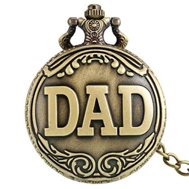 Imagem de TORALF Pingente relógio colar quartzo bolso relógio algarismos arábicos mostrador antigo relógio de bolso