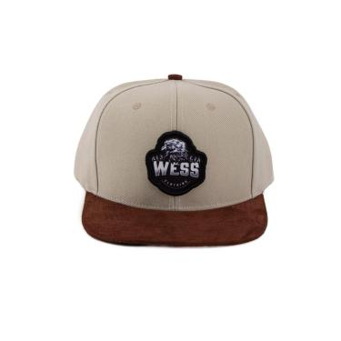 Imagem de Bone Snap Back Bege Com Aba Marrom-Unissex