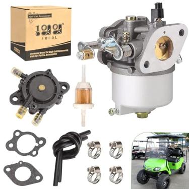 Imagem de 10L0L Kit de carburador-bomba de combustível para EZGO-Golf-Cart-TXT-Medalist Marathon 1991-up 4 ciclos com motores 295cc, substitui OEM 72840-G01 26645-G01 72558-G02 26726-G01 26727-G01 603901 17553