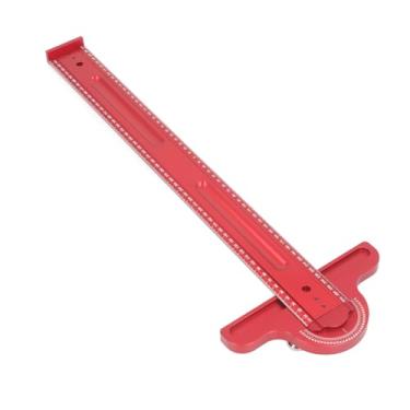 Imagem de Quadrado Em T para Carpintaria, Quadrado Em T para Carpintaria, Régua Angular Em Forma de T Régua para Escrever Em Madeira 550 Mm Régua Localizadora de ângulo de 0 a 180 Graus Em