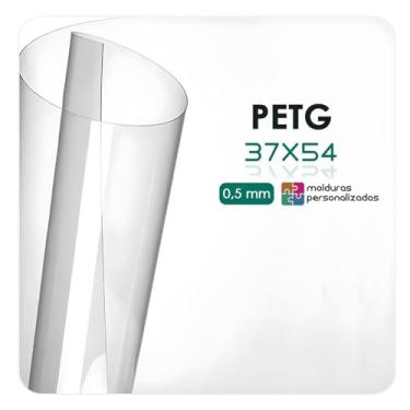 Imagem de Placa Acrilica Transparente Petg para Proteção de Molduras Quadros (37X54)