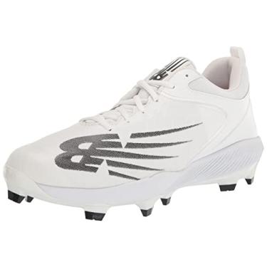 Imagem de New Balance FuelCell 4040 V6 Tênis de beisebol masculino moldado, Branco/preto, 15