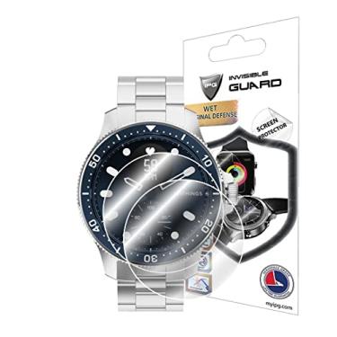 Imagem de IPG Para Withings ScanWatch (43 mm) Protetor de Tela Horizon Watch (2 unidades) Película Transparente Ultra HD Invisível Antiarranhões - Suave/Autorreparação/Sem Bolhas - para ScanWatch Horizon
