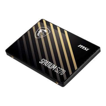 Imagem de SSD 480GB MSI Spatium S270 - SATA - 3D NAND - Leitura 500MB/s - Gravação 450MB/s