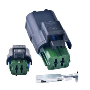 Imagem de Conector do compressor de ar condicionado do farol, se/nsor/s de temperatura da água de 2 pinos 1121700225ce001 211pc022s5149(Plug with terminal)