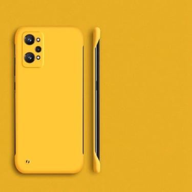 Imagem de Capa ultrafina sem moldura para PC para OPPO para Realme 11 10 Pro Plus GT NEO 3 2T 2 5G GT 2 Pro 5G capa de telefone rígida fosca colorida, amarela, para Realme GT NEO 3