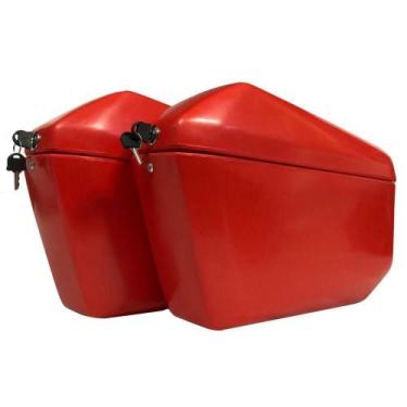 Imagem de Side Cases Gili - Malas Laterais Par Baús Laterais Vermelho - Gilimoto