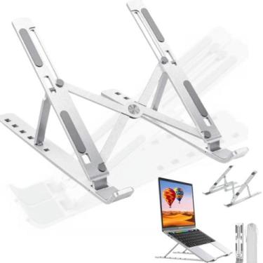 Imagem de Suporte Apoio Base Ergonômico Regulável Aço Notebook/Tablett - AL