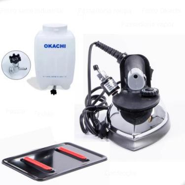 Imagem de Ferro Industrial De Passar A Vapor Okachi Ok-98l 220v, 220V, Preto, Pr