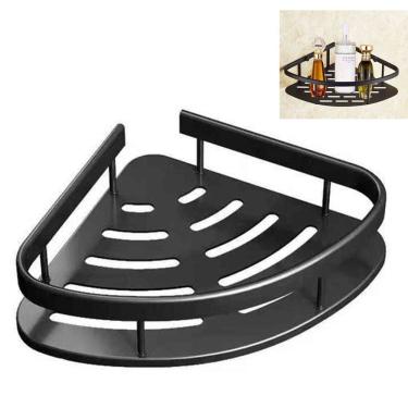 Imagem de Suporte Shampoo Sabonete de Canto Organizador Banheiro Box Cosmeticos Cozinha Casa Prateleira Pendurar Multiuso Lavanderia