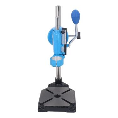 Imagem de Furadeira de Piso Ferramenta Rotativa Estação de Trabalho Furadeira Estação de Trabalho Furadeira de Mesa Estrutura Fixa Giratória 90 ° para Reparo de Bancada de Perfuração, Azul