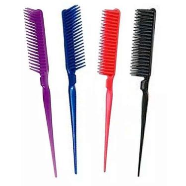 Imagem de Pente 3 Fileiras p/ Fitagem Cabelo Ondulado Cacheado Crespo - Santa Cl