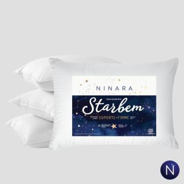 Imagem de Travesseiro 50x70 Suporte Firme Branco NINARA - NINARA BRASIL 