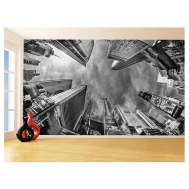 Imagem de Papel De Parede Cidade Prédios Vista Céu Teto 3,5M Ncd283 - Você Decor