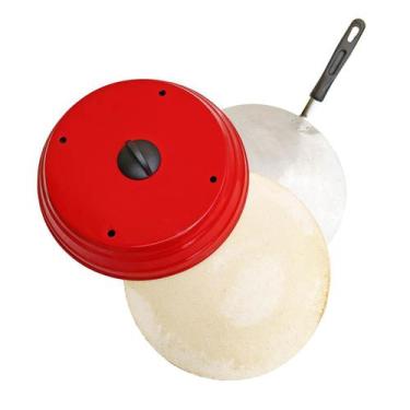 Imagem de Kit Pizza Churrasqueira Pá de Pizza Alumínio Pedra Refratária Redonda 