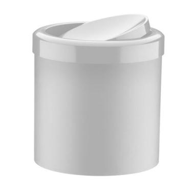 Imagem de Lixeira 5 Litros Tampa Basculante Cesto De Lixo Banheiro Cozinha Pia -