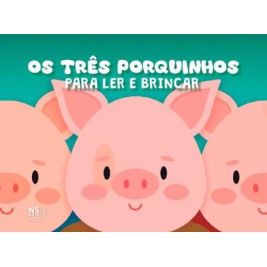 Imagem de Livro - Os três porquinhos - para ler e brincar