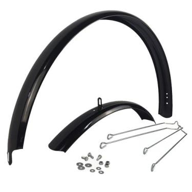 Imagem de Kit Paralama Aço Urban/Beach Preto - Machine Motors