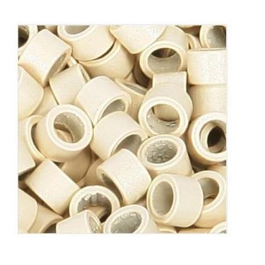 Imagem de Micro Link Anéis Sem Silicone Para Mega Hair Cor Bege 500Und - C&C Sho