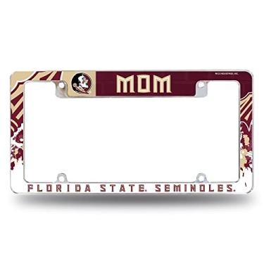 Imagem de Rico Industries NCAA Florida State Seminoles Mom 30,48 cm x 15,24 cm Moldura de placa automotiva para carro/caminhão/SUV