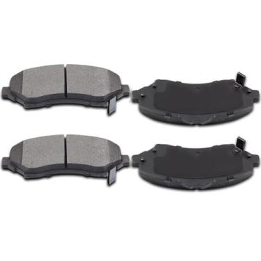 Imagem de ECCPP D1327-8439 Conjunto de pastilhas de freio a disco semimetálico dianteiro, adequado para Chrysler Town & Country 2008-2016, Dodge Grand Caravan 2008-2016, para Dodge Journey 2009-2013, para Dodge