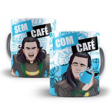 Imagem de Caneca Loki Com Café Sem Café Porcelana Personalizada - Tio da Caneca