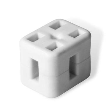 Imagem de Conjunto 13 peças cliptel para tela 5x15 soldada 1.80m altura branco