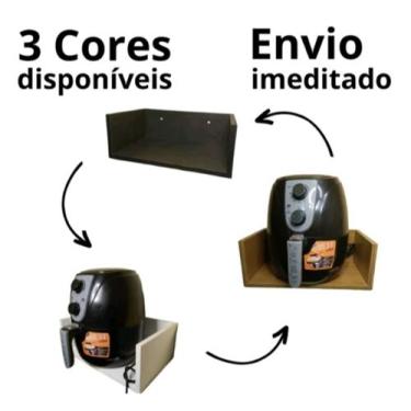 Imagem de Suporte para Air Fryer e outros itens da cozinha, várias cores com kit