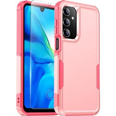 Imagem de Red2Fire Capa projetada para Samsung Galaxy A16 5G, [proteção contra quedas de grau militar] Capa de celular antiderrapante resistente à prova de choque para celular Galaxy A16 5G, rosa