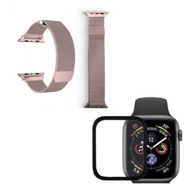 Imagem de Kit Pulseira + Película Compatível Com  Apple Watch Series 1,2,3,4,5,6