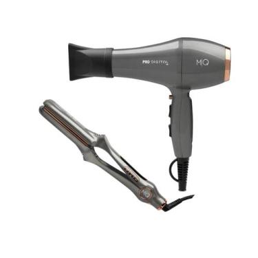 Imagem de Kit mq - secador mq pro digital íon 2600w 220v + chapinha prancha alis