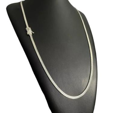 Imagem de Cordão Grumet Laminado 4mm - Banhado a Prata 925 - ToJoia18k