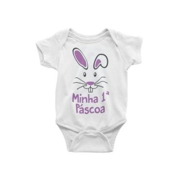 Imagem de Body do Bebê Minha Primeira Páscoa Branca - Del France, GG
