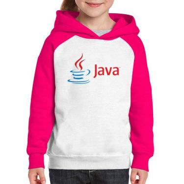 Imagem de Moletom Infantil Java - Foca na Moda, Branco, Rosa, 12