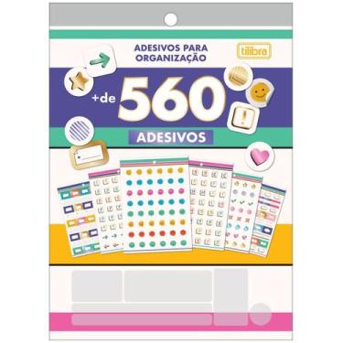 Imagem de Adesivo Bloco Etiqueta Colorida Agenda Escola Organização - Tilibra