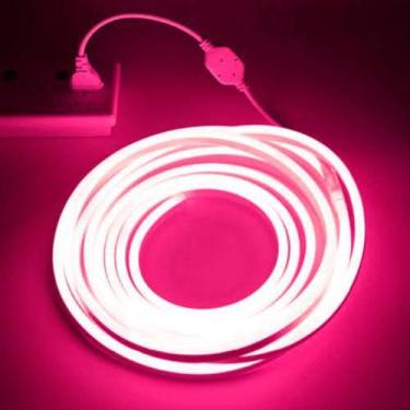 Imagem de Mangueira De Led Flexivel Neon 10 metros + Conector - k1mstore, Rosa, 