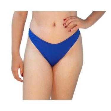 Imagem de Calcinha de biquini asa delta azul fio dental avulsa - DE UMA MARIA PA