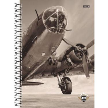 Imagem de Caderno Espiral Universitário Air Attack (Aviões de Guerra) 15 Matéria