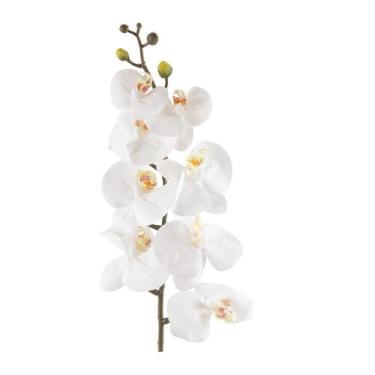 Imagem de Orquídea Branca Artificial Grande para Arranjo - Decore Fácil Shop