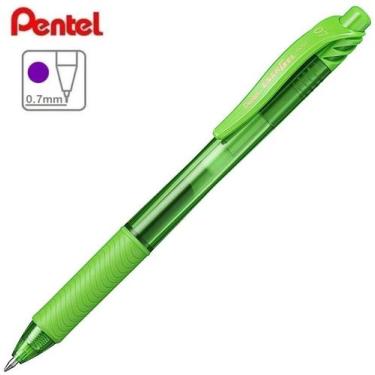Imagem de Caneta Gel PENTEL EnerGel-X 0.7mm Retrátil - Unidade, VERDE CLARO