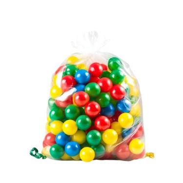 Imagem de Kit Bolinha Plástica 100 Unidades Não Amassa Colorida Para Piscina De 