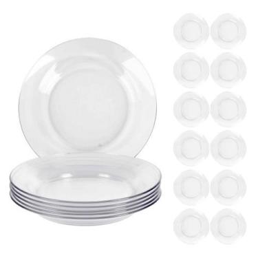 Imagem de Jogo 12 Pratos 22cm Redondos Fundo Refeição Astral Duralex - NADIR FIG