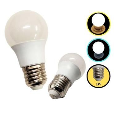Imagem de Mini Lâmpada Bolinha G45 Led 3W E27 Colorida - Decorshop, Branco Quent