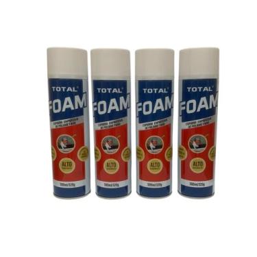 Imagem de KIT 4 Espuma Expansiva De Poliuretano Total Foam 500ml / 480gr