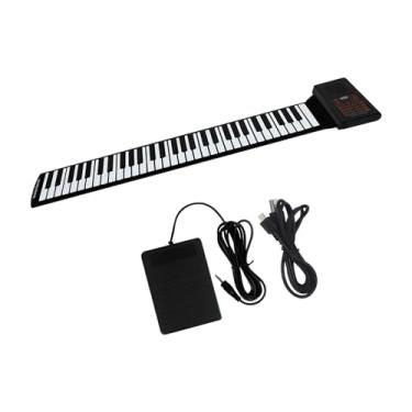 Imagem de YIJU 61 Teclas Roll up Piano Hand Roll Piano Teclado de Mesa Teclado Piano Elétrico para Ensino em Sala de Aula
